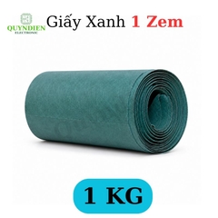 Giấy Cách Điện Xanh 2 Mặt Xù Khổ 1 Mét Dày 0.1mm