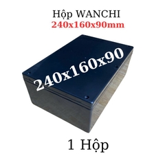 Hộp Nhựa ABS WANCHI 240x160x90mm Màu Đen Nắp Đục