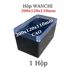 Hộp Nhựa ABS WANCHI Cao 200x120x110mm Đen Trong
