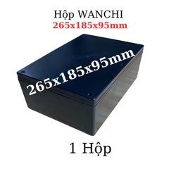 Hộp Nhựa ABS WANCHI 265x185x95mm Màu Đen Nắp Đục