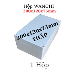 Hộp Nhựa ABS WANCHI 200x120x75mm Màu Trắng Đục