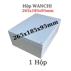 Hộp Nhựa ABS WANCHI 265x185x95mm Màu Trắng Nắp Đục