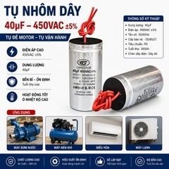 Tụ Nhôm Dây 40uF - 450V