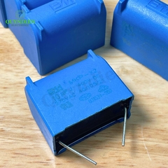 Tụ Bếp Từ 10uF 275VAC/400VDC Màu Xanh Loại Đứng Xát Nhỏ