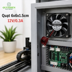 Quạt Tản Nhiệt 6x6x1.5cm 12V/0.3A dùng tản nhiệt cho máy hàn, CNC