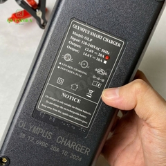 Bộ Sạc Pin Olympus 3S 12.6V-20A Kẹp Đỏ Đen