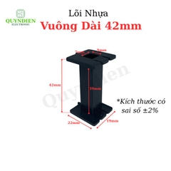 Lõi Nhựa Vuông Dài 42mm Quấn Cuộn Cảm Phân Tần Loa - Màu Đen