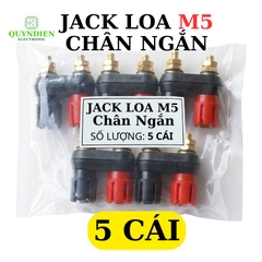 Trạm Loa Ampli Jack Loa Đôi Đỏ Đen M5 Chân Ngắn
