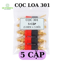 Cọc loa đỏ đen 301 [ĐÔI]