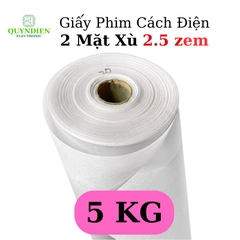 Giấy Phim Cách Điện Trắng 2 Mặt Xù Dày 0.25mm