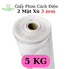 Giấy Phim Cách Điện Trắng 2 Mặt Xù Dày 0.3mm