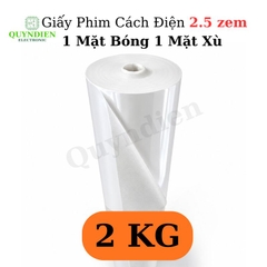 Giấy Phim Cách Điện 1 Mặt Bóng 1 Mặt Xù Dày 0.25mm