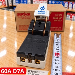 Cầu Dao Đế Sứ 1 Pha 2P 600V Cực Đúc SOPOKA