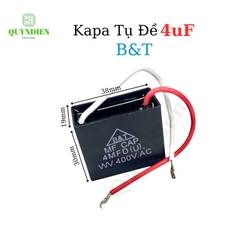 Tụ điện kapa tụ đề tụ ngậm tụ quạt 4uf 400V.AC B&T