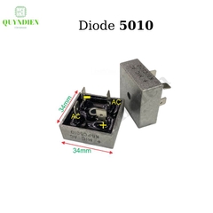 Diode Cầu Nhôm KBPC5010 50A 1000V diot cầu chỉnh lưu 4 chân