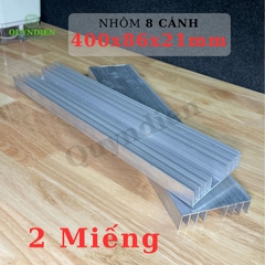 Nhôm Tản Nhiệt 8 Cánh Lớn 400x86x21mm