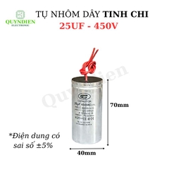 Tụ Nhôm Dây 25uF - 450V