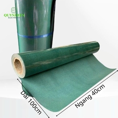 Giấy Cách Điện Xanh 1 Mặt Bóng 1 Mặt Xù Khổ 1 Mét Dày 0.3mm
