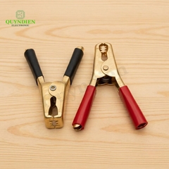 Kẹp Bình Ắc Quy 100A Đồng Nguyên Chất Đỏ Đen