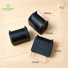 Tụ Bếp Từ 10uF 275VAC/400VDC Màu Xanh Loại Đứng Xát Lớn