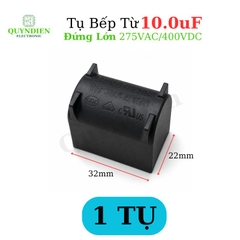 K10 Tụ bếp từ 10uF - 400V Đứng Xát Lớn - VAT - (VT0839) Tụ film 1B610D400-23 (BM 10uF J MKP-X2 275VAC)/ĐEN