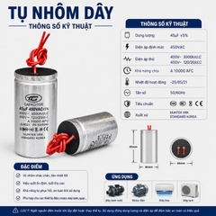 Tụ Nhôm Dây 45uF - 450V