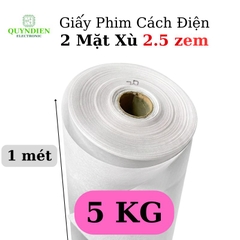 Giấy Phim Cách Điện Trắng 2 Mặt Xù Dày 0.25mm