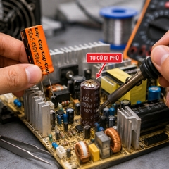 Tụ Hóa Lọc Nguồn 100uf 450VDC CapTop – Tụ Điện Lọc Nguồn Nguồn Xung, UPS, Biến Tần