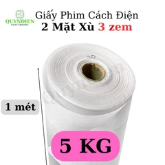 Giấy Phim Cách Điện Trắng 2 Mặt Xù Dày 0.3mm