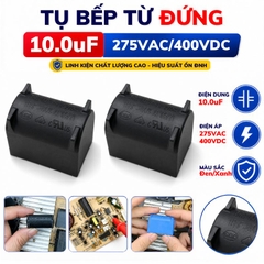 K10 Tụ bếp từ 10uF - 400V Đứng Xát Lớn - VAT - (VT0839) Tụ film 1B610D400-23 (BM 10uF J MKP-X2 275VAC)/ĐEN