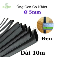 Gen co nhiệt size 5mm màu đen