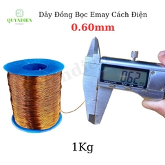 Dây ĐỒNG bọc emay cách điện size 0.60mm - Cuộn 1Kg
