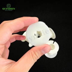 Lõi Khuôn Nhựa Audio 2 Đầu Tròn Màu Trắng Sữa