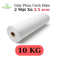 Giấy Phim Cách Điện Trắng 2 Mặt Xù Dày 0.25mm