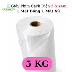 Giấy Phim Cách Điện 1 Mặt Bóng 1 Mặt Xù Dày 0.25mm