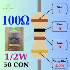 Điện trở Đài Loan 1/2W - 100Ω