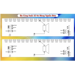 Mạch công suất nguồn đơn 16 sò 1 kênh, phíp gỗ FR1