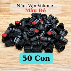 Núm Vặn Volume Nhựa Màu Đỏ Trục Hoa Mai