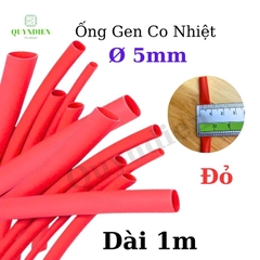 Gen co nhiệt size 5mm màu đỏ