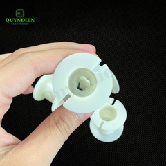 Lõi Khuôn Nhựa Audio 2 Đầu Tròn Màu Trắng Sữa