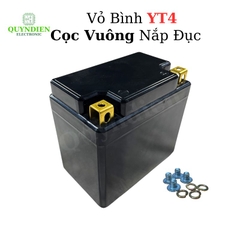 Vỏ Bình Đề Xe Máy YT4 Cọc Vuông Nắp Đục