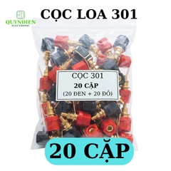 Cọc loa đỏ đen 301 [ĐÔI]