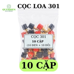 Cọc loa đỏ đen 301 [ĐÔI]