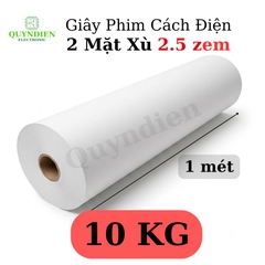 Giấy Phim Cách Điện Trắng 2 Mặt Xù Dày 0.25mm