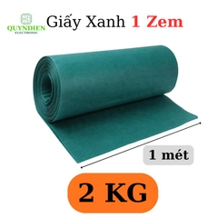 Giấy Xanh Cách Điện 2 Mặt Xù Dày 0.1mm