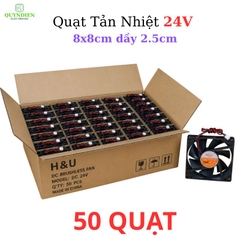 Quạt Tản Nhiệt 24V 8x8cm dày 2.5cm