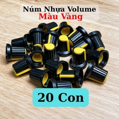 Núm Nhựa Volume Màu Vàng Thân Đen