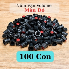 Núm Vặn Volume Nhựa Màu Đỏ Trục Hoa Mai