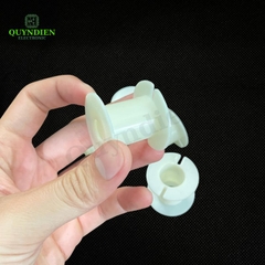 Lõi Khuôn Nhựa Audio 2 Đầu Tròn Màu Trắng Sữa
