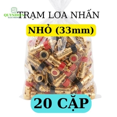 Trạm Loa Nhấn Vàng Loại Nhỏ 33mm Đỏ/Đen